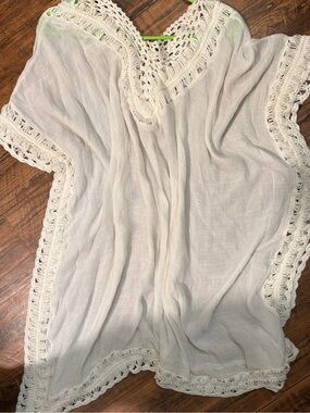 Bohemian Crochet sheer cover up